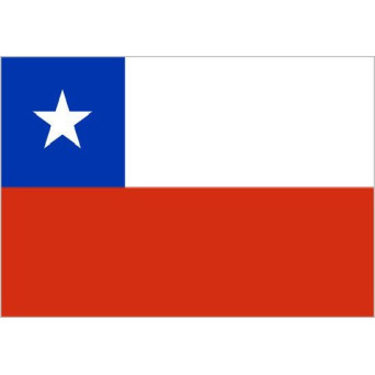 Bandera de Chile de Poliéster Microperforada Reforzada
