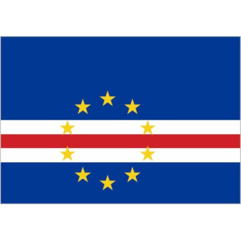 Bandera de Cabo Verde de Poliéster Microperforada Reforzada