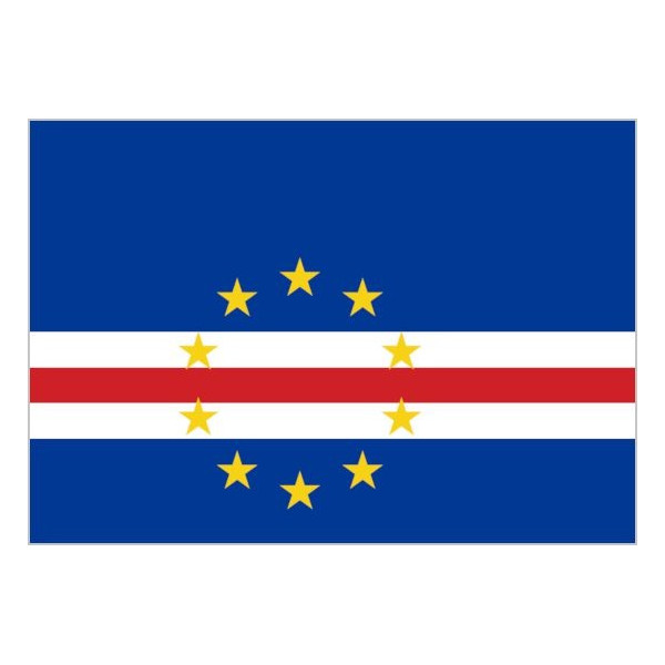 Bandera de Cabo Verde de Poliéster Microperforada Reforzada