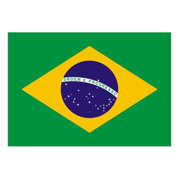 Bandera de Brasil de Poliéster Microperforada Reforzada