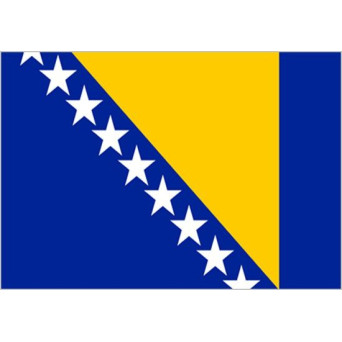 Bandera de Bosnia de Poliéster Microperforada Reforzada