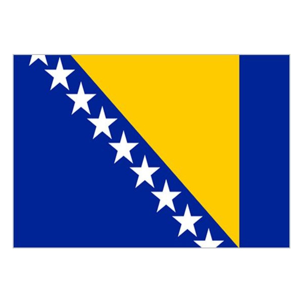 Bandera de Bosnia de Poliéster Microperforada Reforzada