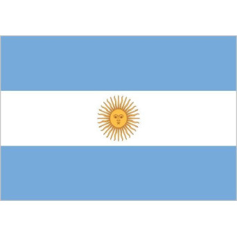 Bandera de Argentina Con Escudo de Poliéster Microperforada Reforzada