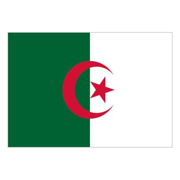 Bandera de Argelia de Poliéster Microperforada Reforzada