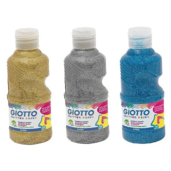 Témpera Líquida con Purpurina de 250 Mililitros Marca Giotto