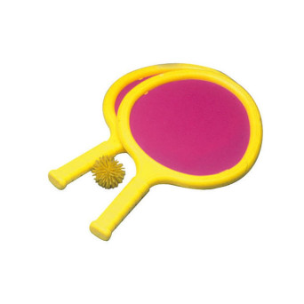 Raqueta de Lycra 2 Unidades con Pelota de Pom Pom