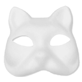 Máscara para Pintar con forma de Cara de Gato