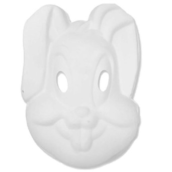 Máscara para Pintar con forma de Cara de Conejo