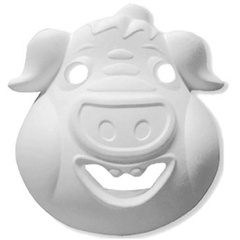 Máscara para Pintar con forma de Cara de Cerdo