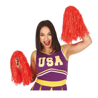 Pom Pom 2 Unidades de color Rojo de 80 Gramos