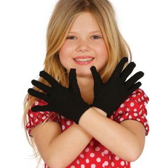 Guantes de color Negro de 17 Centímetros Infantil