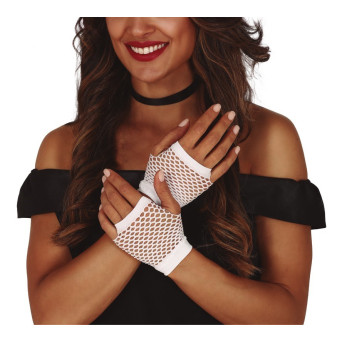 Guantes de Malla de color Blanco de 11 Centímetros para Adulto