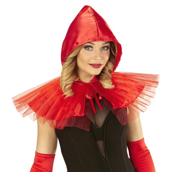 Capita con Capucha de color Rojo para Adulto