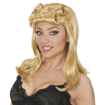 Peluca Rubia de Chica Pin Up para Adulto