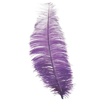 Pluma de Avestruz de 30 Centímetros de color Lila